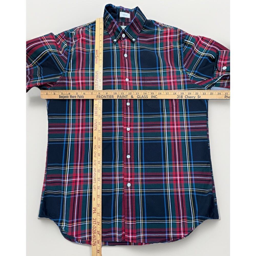 J.Crew Mens Classic Stretch Secret Wash Organic Cotton Plaid Shirt Medium - Picture 4 of 8